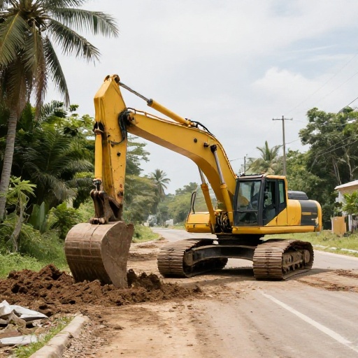 Prefectura del Guayas: Maquinarias en obra para mejorar vías y caminos