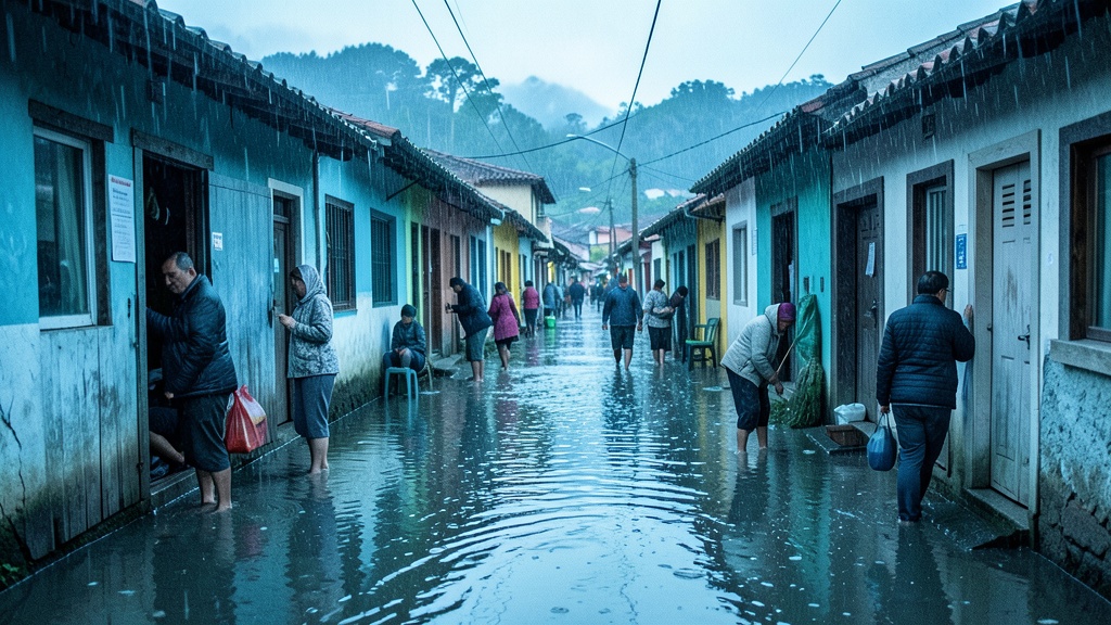 Lluvias en Pedro Carbo dejan agua en viviendas del Barrio Chino